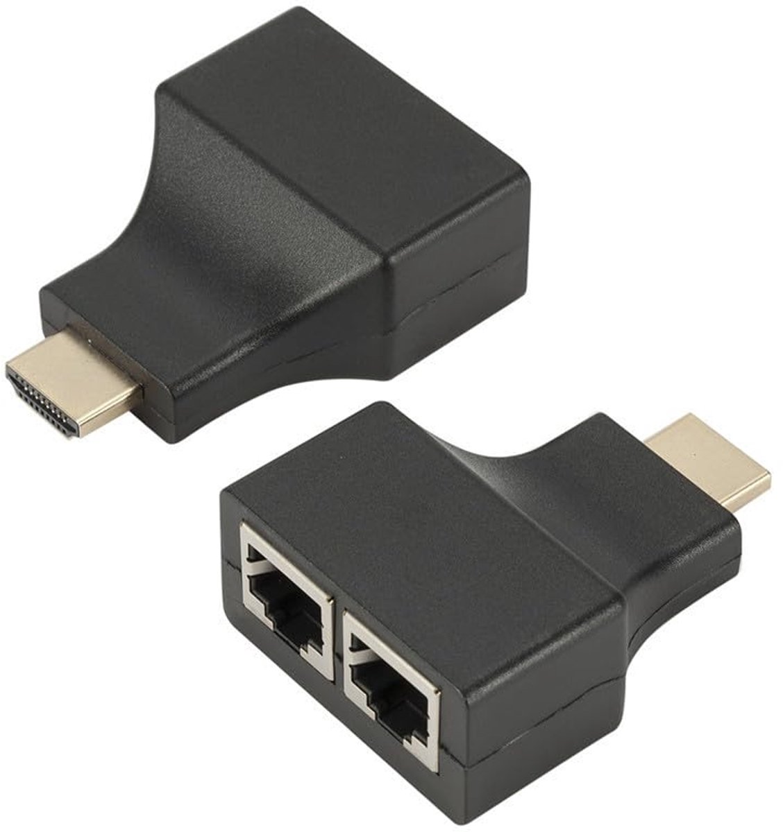 1 paar 1080P HDMI dual RJ45 CAT5E CAT6 UTP LAN Ethernet HDMI Extender Repeater kabel uitbreiding tot 30 m voor HDTV HDPC