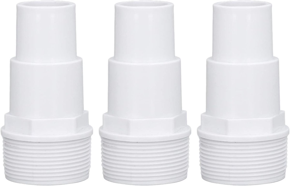 3 Stuks G1-1/2 Externe Draad Combinatie Slangadapter, Vervangende Filterpomp Slangadapter, Slangadapter voor Zwembadaccessoires en Onderhoud
