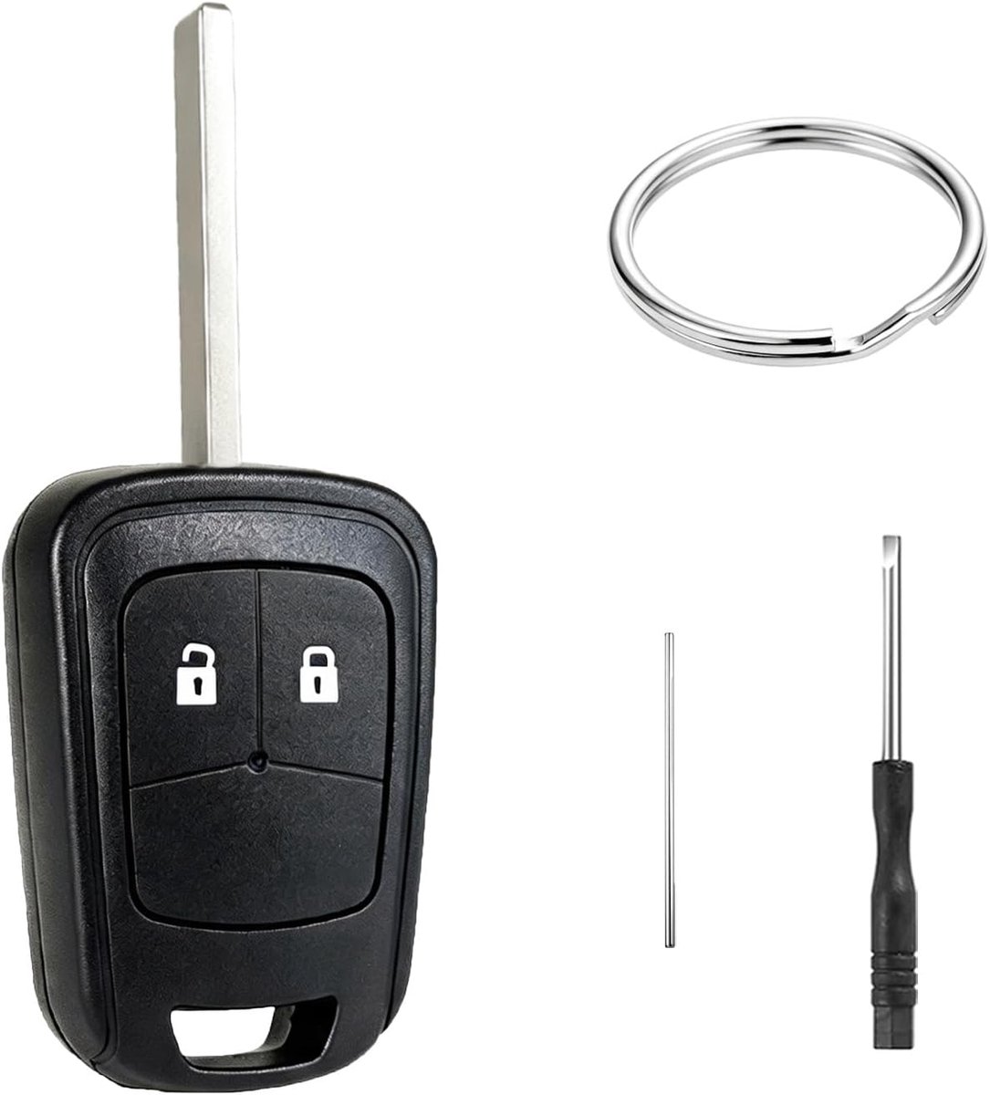 Sleutelbehuizing met 2 toetsen voor Opel Corsa Astra Meriva Mokka Zafira