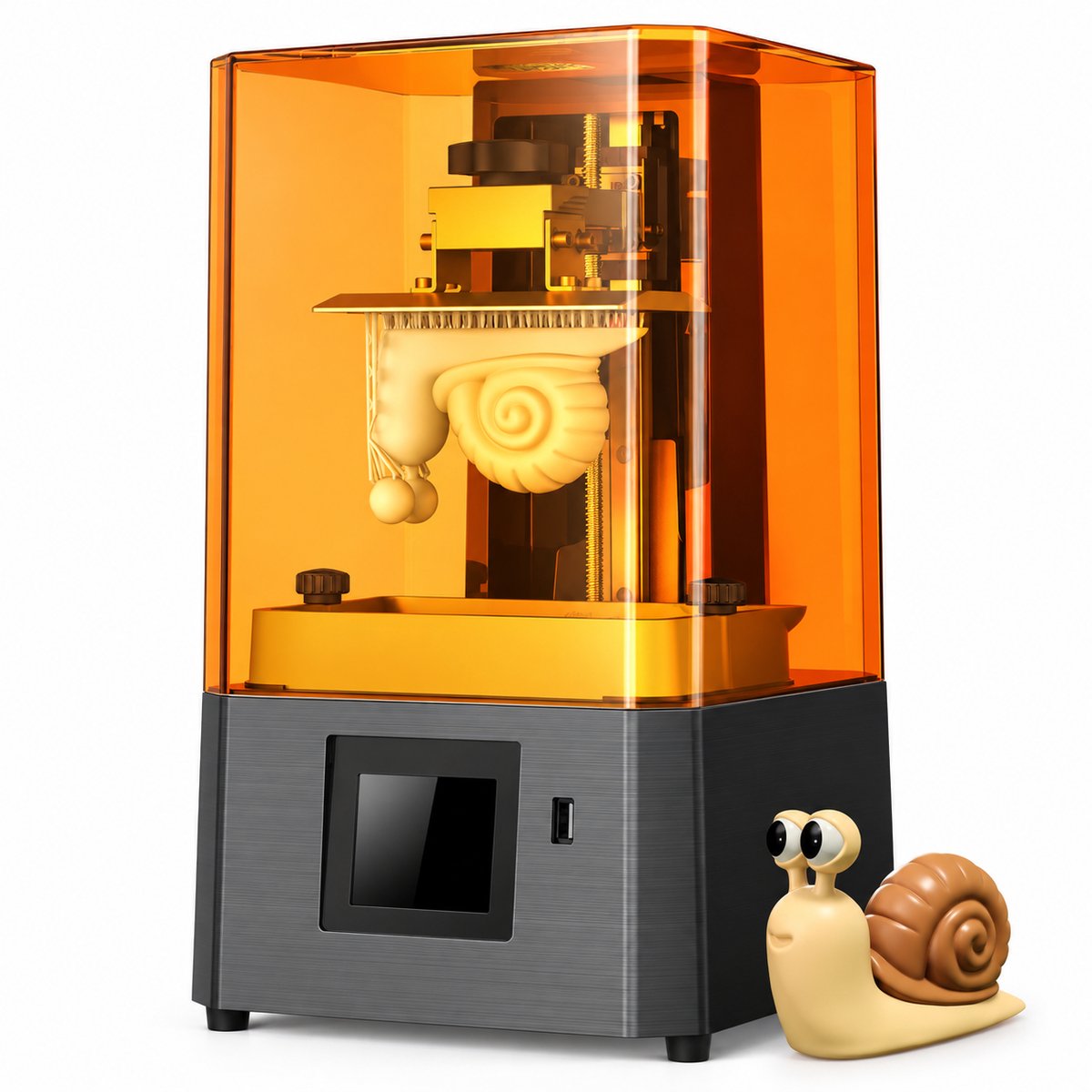 Hars 3D-printer - LCD Monochroomprinter met Verbeterde Lichtbron, Gebruiksklaar zonder Montage, voor Beginners