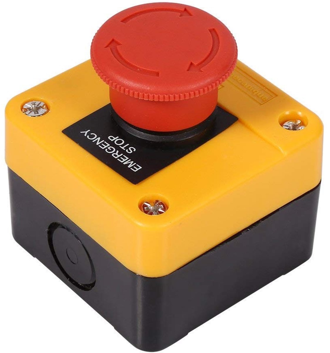 Grote Rode Noodstopknop voor 3-fase systemen, 660V 10A, Veiligheidsstop, Noodstop Signaal