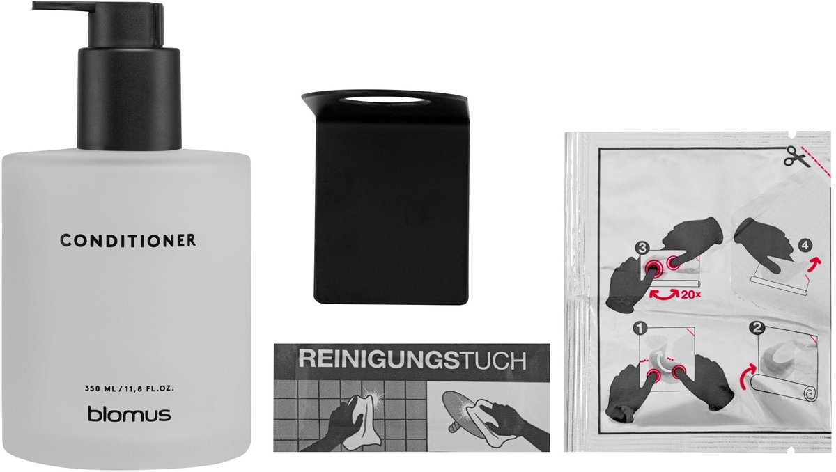 Kirei Dispenser White Conditioner | Lijmen cm | Wit | Staal