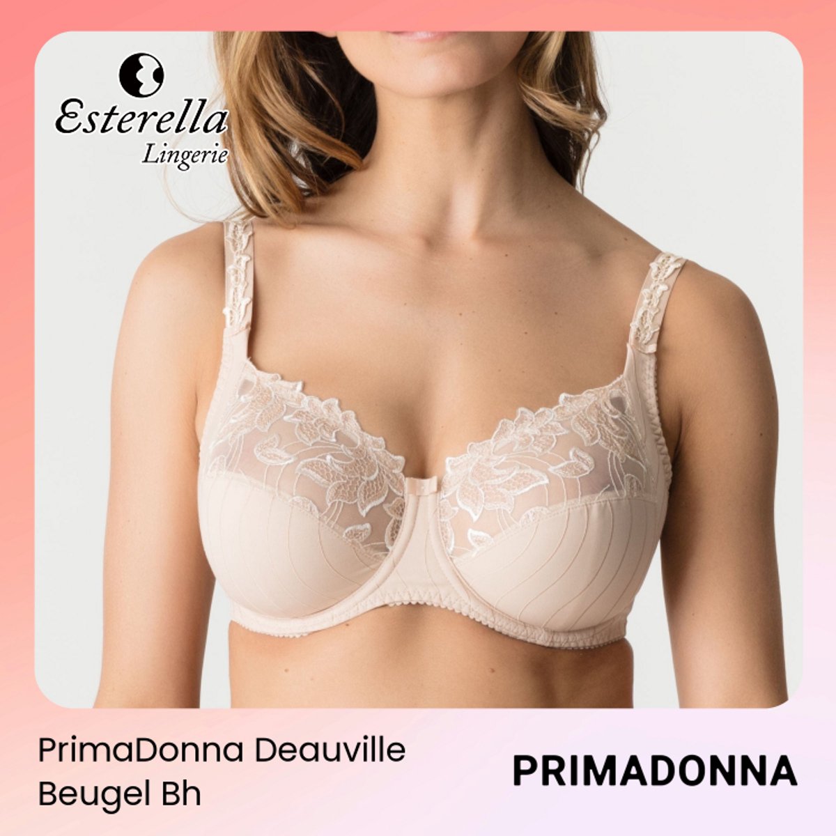 PrimaDonna Deauville Beugel Bh 0161810 Caffé Latte - maat EU 110C / FR Huid