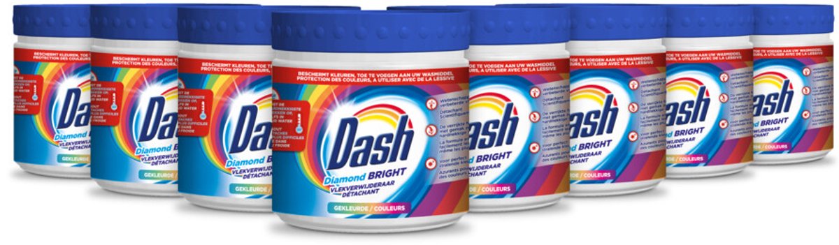 Dash - Vlekverwijderaar Diamond Bright Poeder-Kleur - 6 x 500 gr - Voordeelverpakking