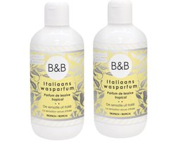 B&B Italiaanse Wasparfum - Limited Edition Tropical - 2 x 250 ml - Voordeelverpakking