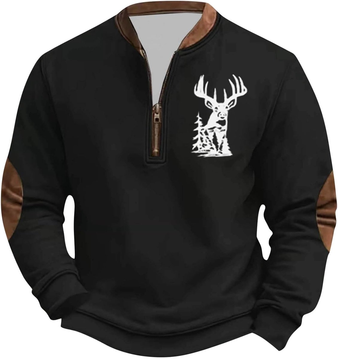 Wintertrui met lange mouwen en ronde hals, van zacht fleece, ideaal voor outdooractiviteiten en dagelijks gebruik.