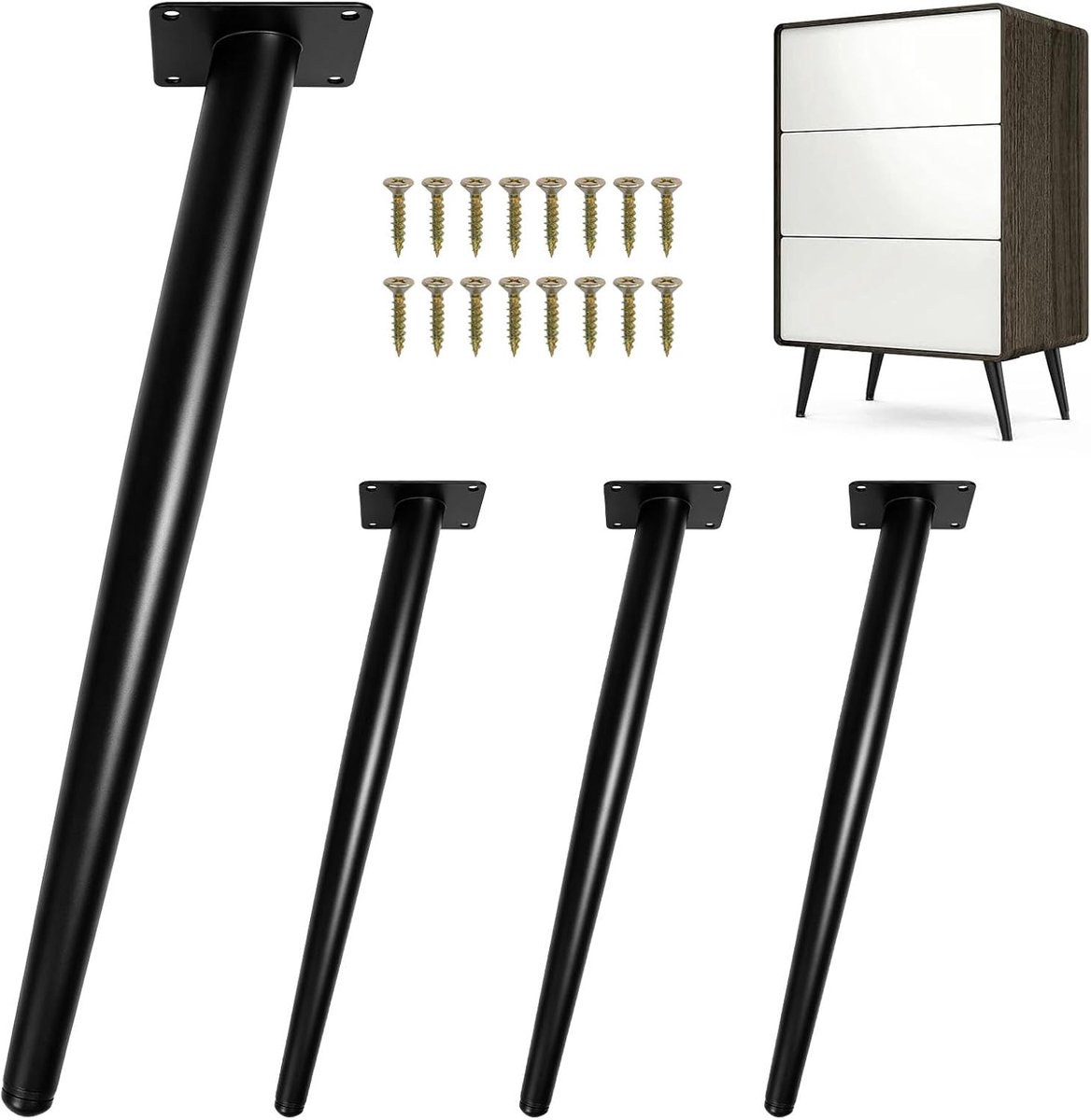 Angled conical table legs - ShopVlot