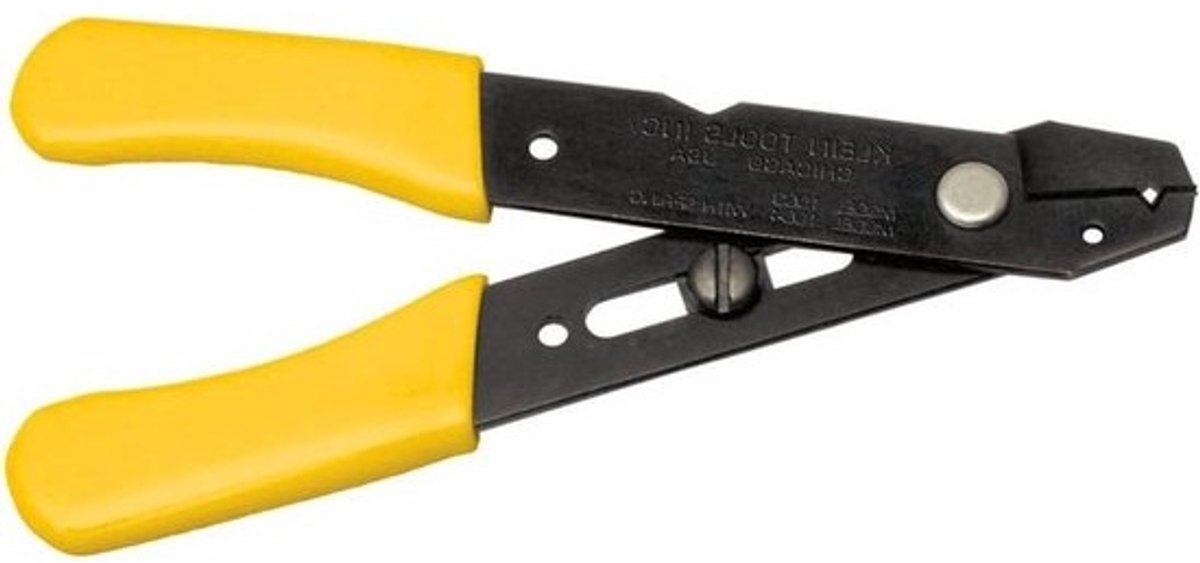 Draadstripper - Snijder - Compact gereedschap - Isolatie verwijderen - Verstelbare stop - 12-28 AWG - Geel
