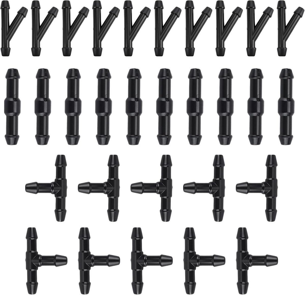Slangverbinders set van 30 - 5 mm aansluiting - type I, Y en T - universeel voor auto ruitenwissers - ShopVlot