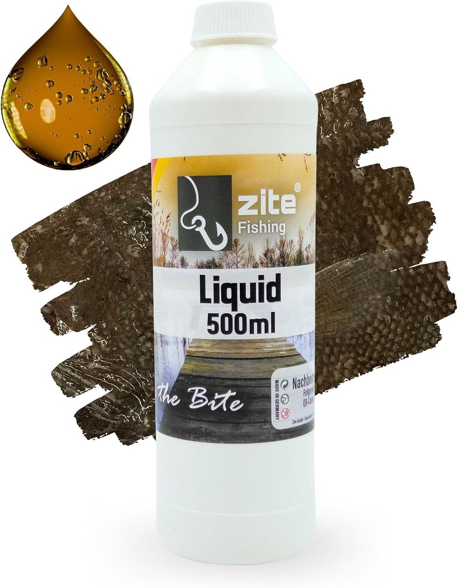 Zite Fishing Liquid Carp Attractant 500 ml Natural Pure Concentrate Universal High Amino Acid Content Ideal for - ShopVlot