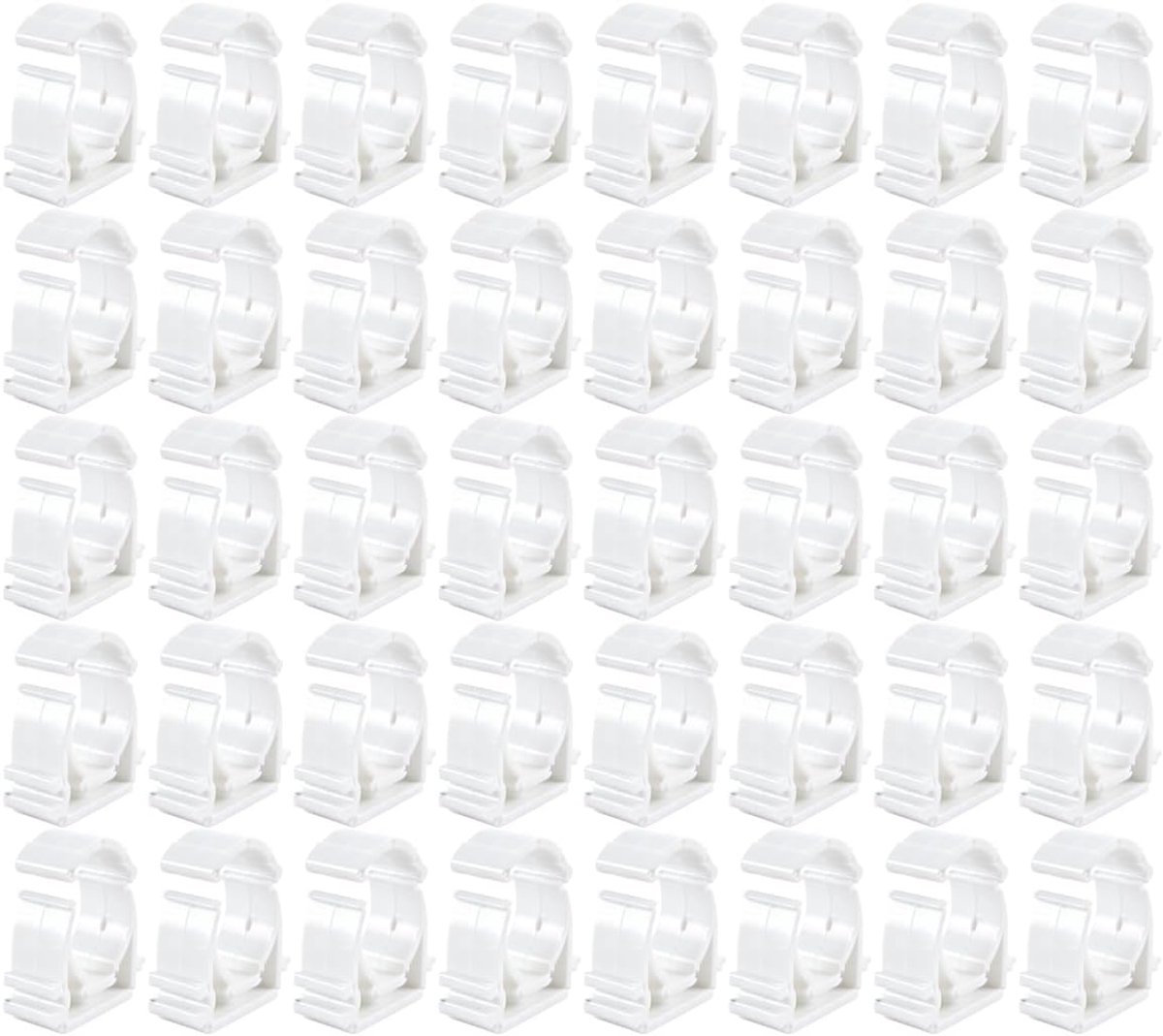 Ticha 40 stuks kunststof slangklemmen, 20 mm U-vormige waterleidingklemmen, PPR-materiaal snelklemmen voor keuken - ShopVlot