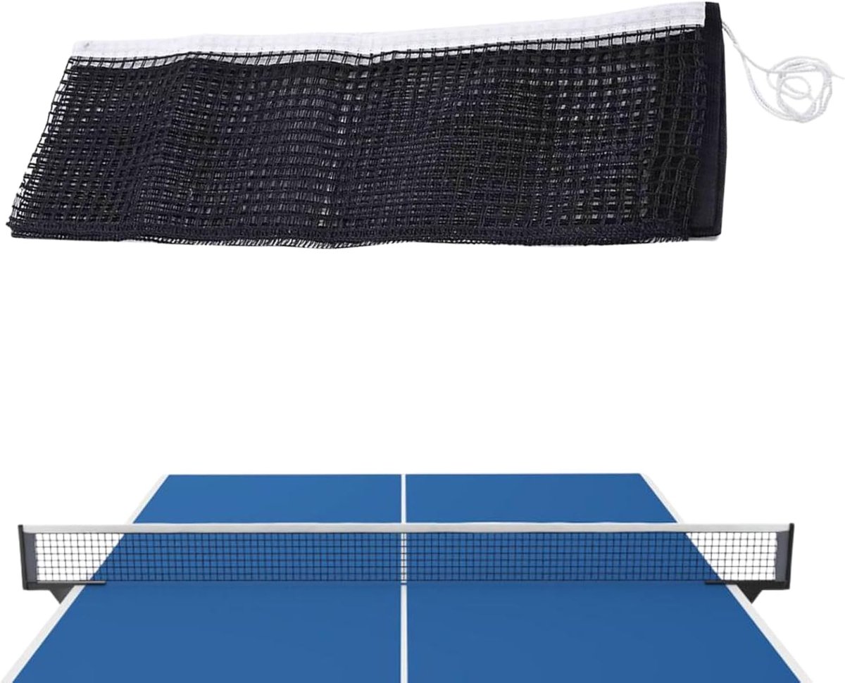 Tafeltennisnet, vervangingsnet, 182 x 15 cm, draagbaar tafeltennistnet, katoenen net, tafeltennistafel voor elke - ShopVlot