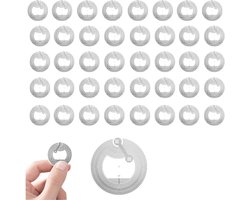 Stickers, 50 stuks, herbeschrijfbaar, NFC-chip, NFC-stickerkaarten, programmeerbaar, 504 byte-geheugen voor Apple iPhone iOS, Android-apps, voor alle NFC-compatibele mobiele telefoons