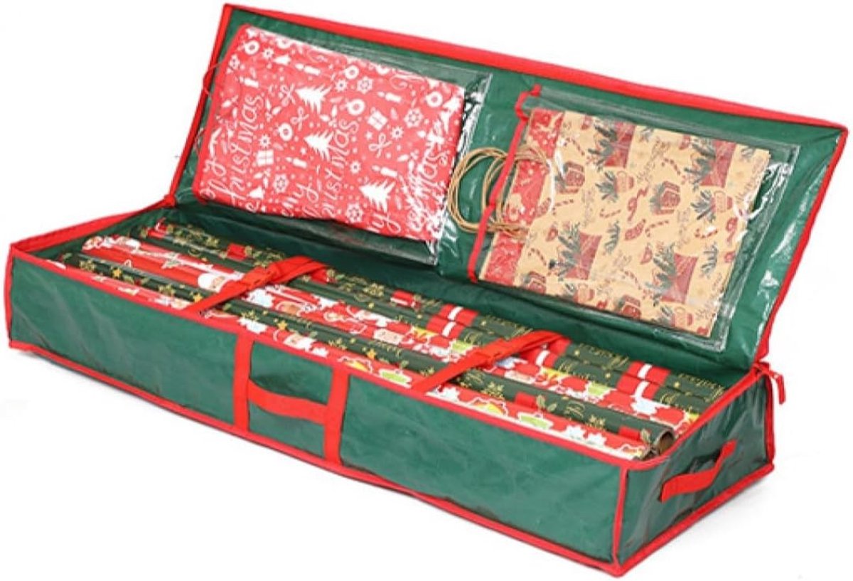 Opbergtas voor Cadeaupapier, Oxford, Organizer, Opslag, Cadeaulint, Cadeaupapier, Uniseks, Groen, 1 Stuk (1er Pack), 104 cm