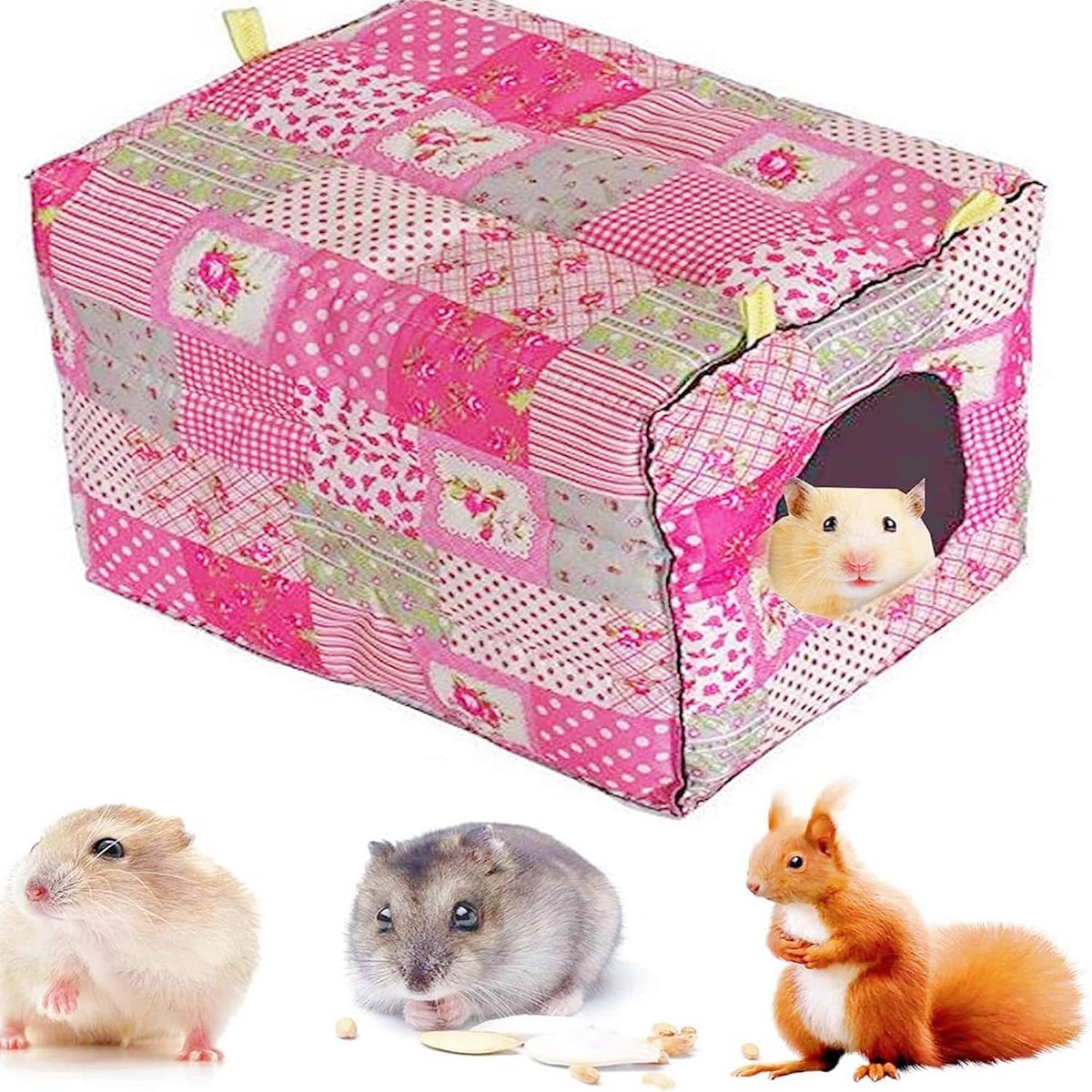 Creatief Luxe Warm Zacht Hangmat Voor Klein Dier Ferret Rat Cavia Hamster Chinchilla Eekhoorn Totoro Konijn Kooi Huis Bed House Slaapzak (rood)