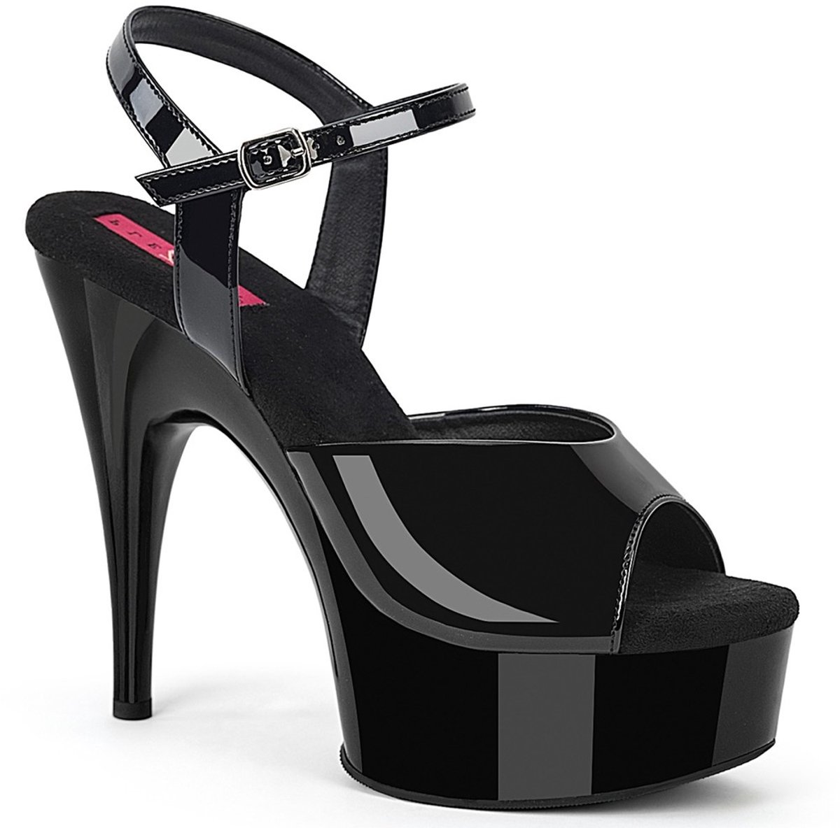 Pleaser Pink Label - REVEL609 Plateau hakken - US 16 - 47 Shoes - Zwart