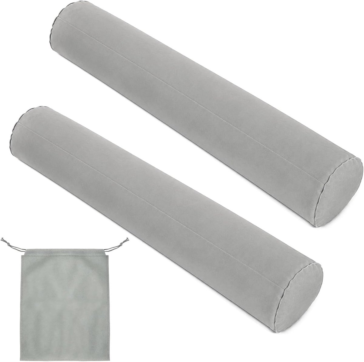 2-delige opblaasbare valbescherming voor bed, 127 cm, met opbergtas