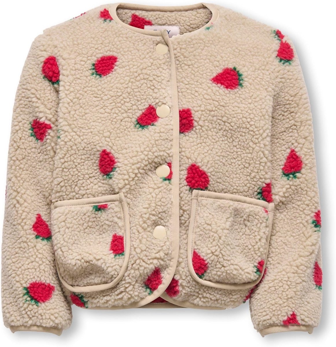 Kmghoky L/S Teddy Jacket OTW Noos, Silver Mink, Numeric_104