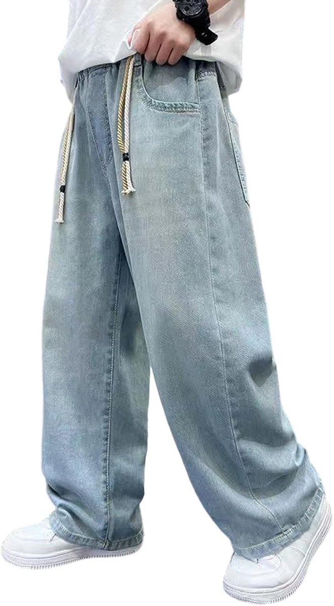 Katoen, kinderen, sport, elastische taille, joggen, cargo, chino, school, casual, meerdere zakken, ademend, zacht, comfortabel, zacht, licht, A26