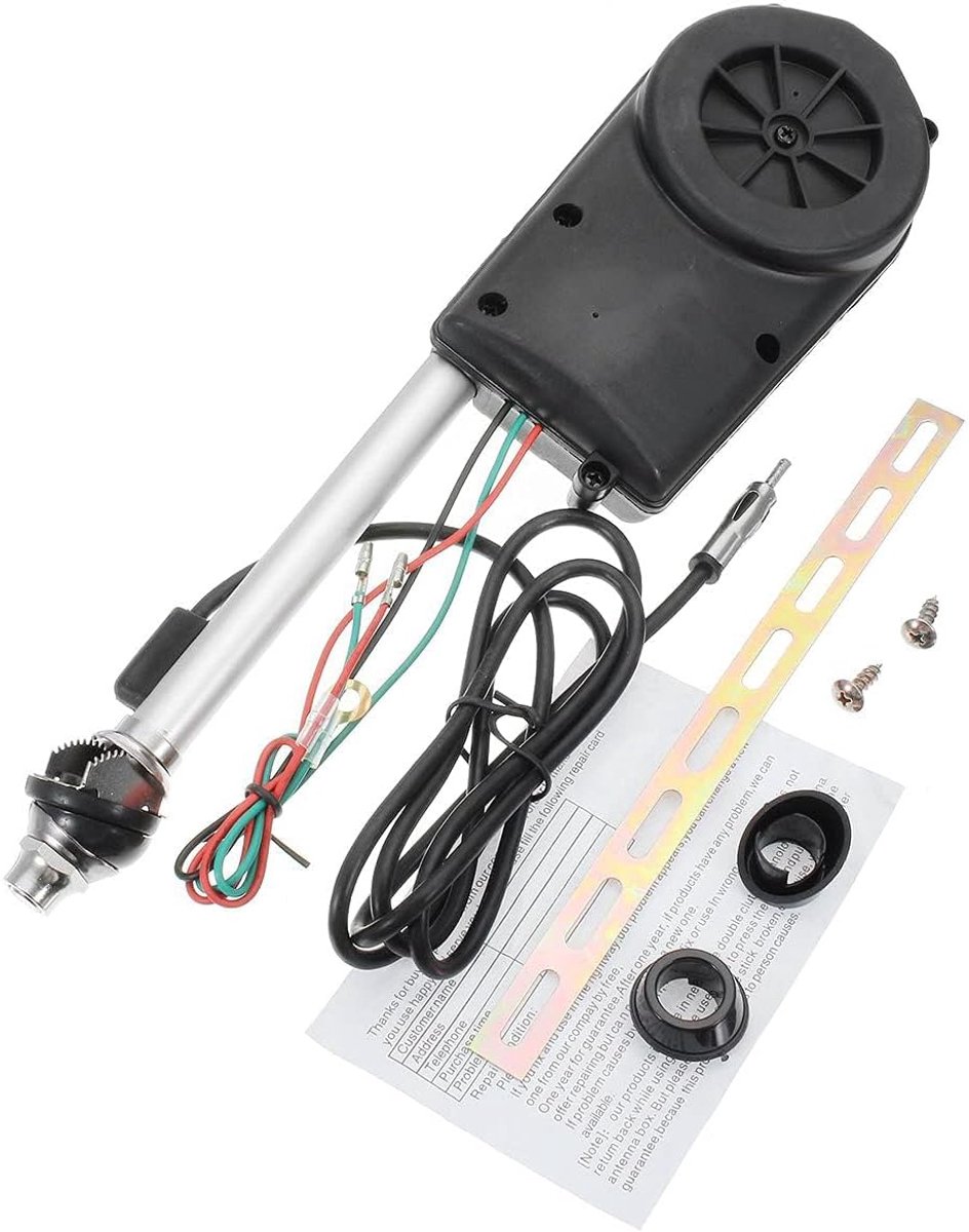 Radio-antenne, auto-antenne, accessoireset, elektrische antenne, 12 V DC voor caravans, campers, vrachtwagens enz.