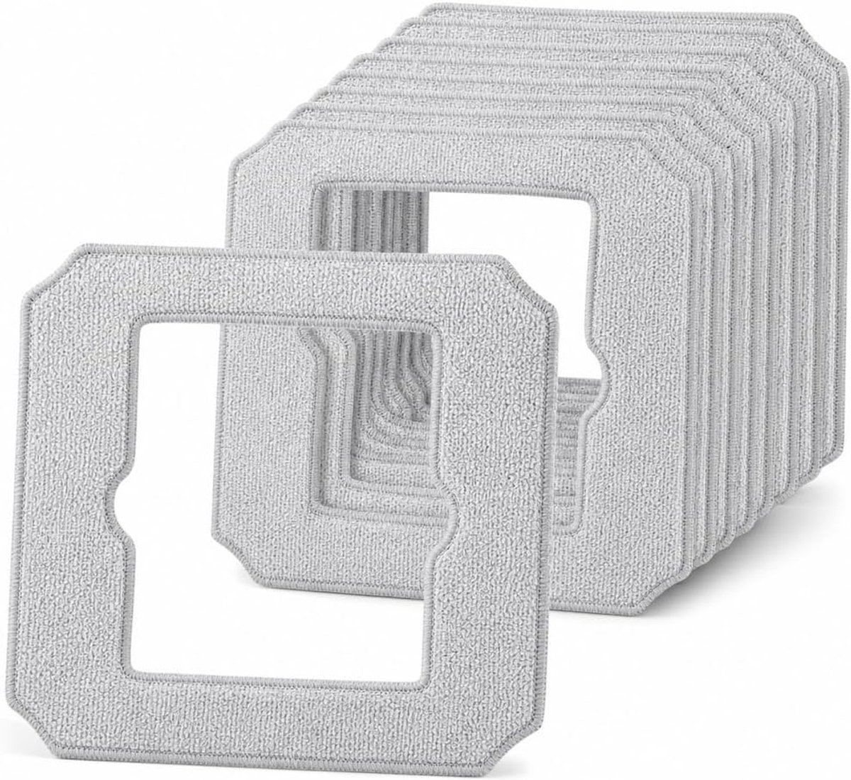 10 stuks reinigingsdoekjes compatibel met Ecovacs Winbot Mini, polyester reinigingsdoekjes 216 x 213 mm, wasbare raamreinigingsrobot, reserveonderdelen voor ramen, glas en accessoires