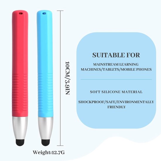 2 stuks mobiele telefoon pennen om te typen, tablet pen kinderen, touch pen — afbeelding 2