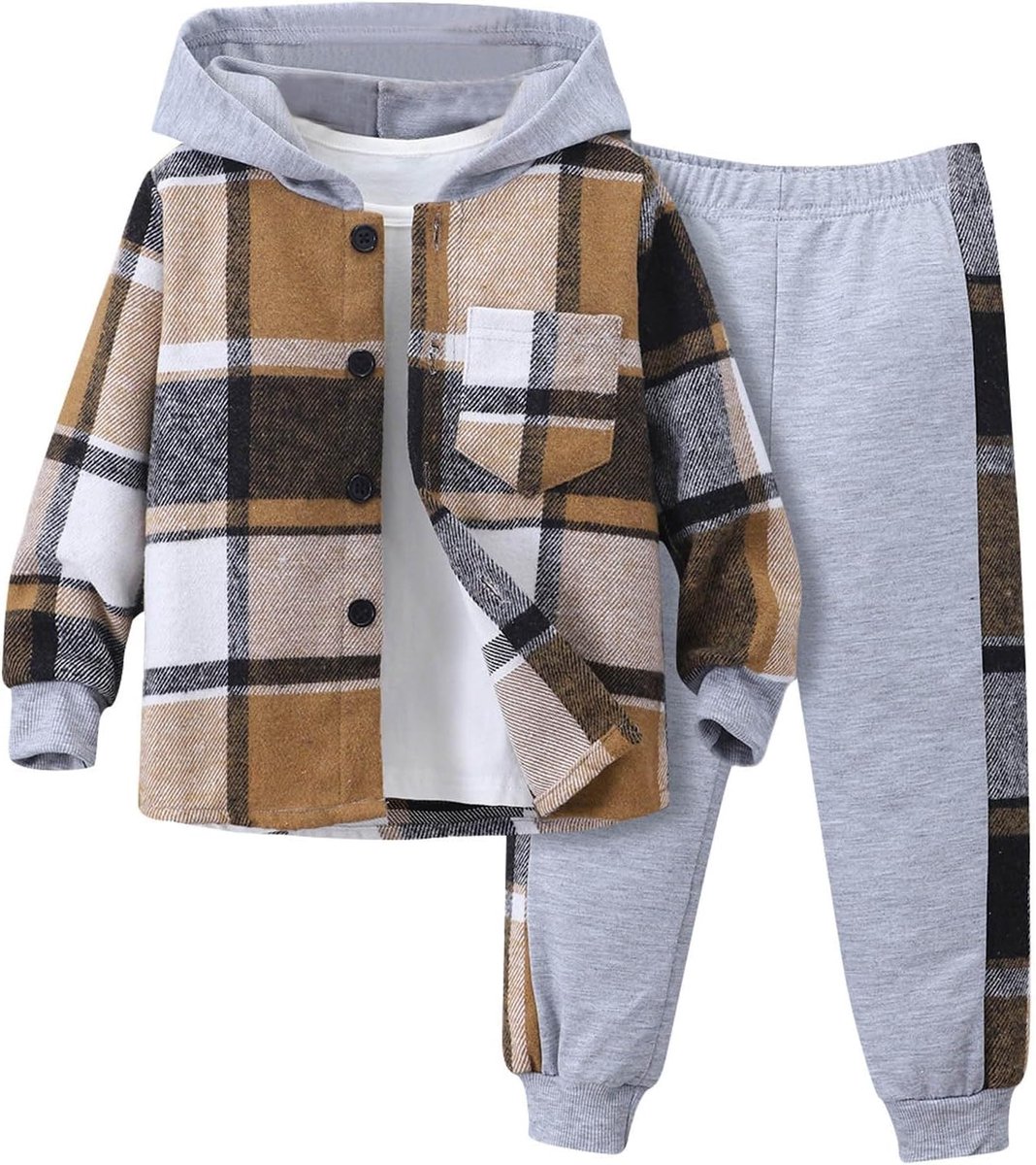 Set voor jongens, 2-delig, kinderkleding, katoen, premium T-shirt, shorts, sportoutfit, casual, bedrukt, graffiti, chique, stijl A150