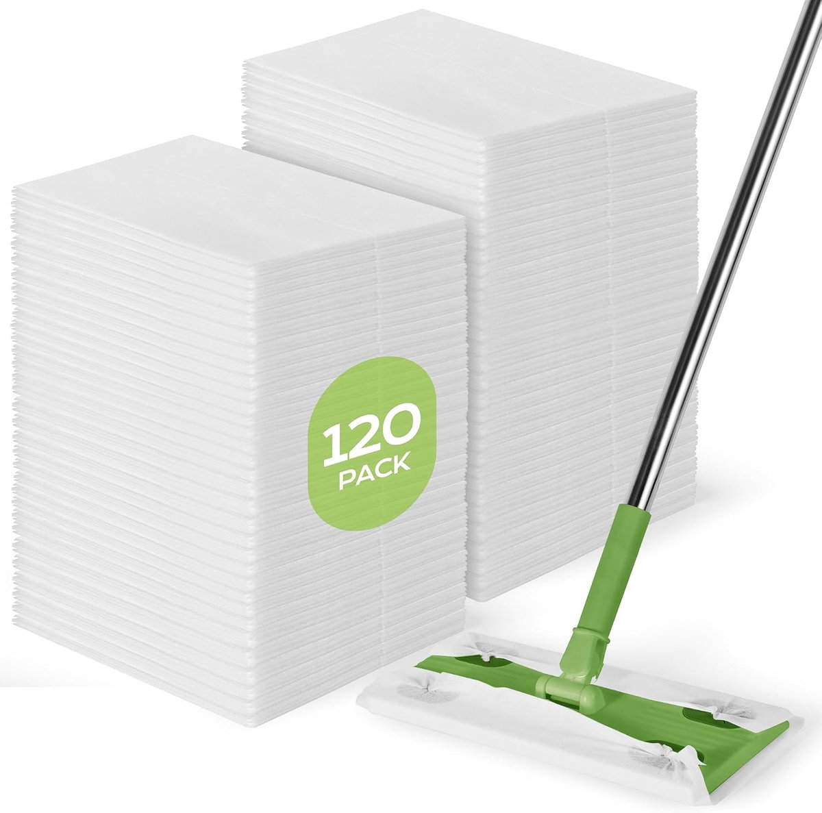 120 droge veegdoeken, compatibel met Swiffer Sweeper