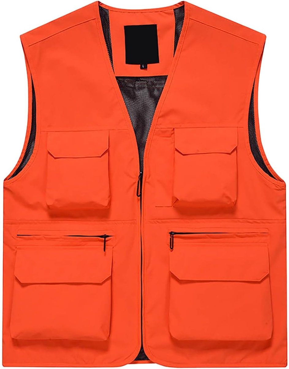 Slanke tanktop voor heren met zak en ritssluiting, comfortabel, rekbaar en casual, mouwloos, voor dagelijks gebruik in elk seizoen