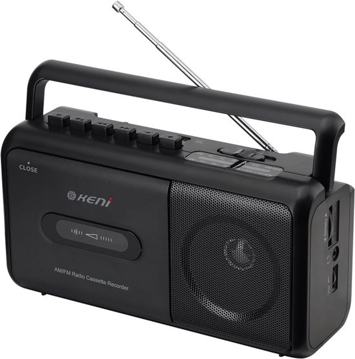 Draagbare Cassette Speler - Boombox Radio Recorder - Muziek Luisteren Opnemen - AM FM Stereo Ontvangst