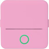 Miniprinter - Mini Bluetooth thermische printer - 200 dpi, printen zonder inkt - Inclusief 10 rollen papier - Perfect voor het afdrukken van etiketten, lijsten en foto's - Draagbaar ontwerp voor gebruik op kantoor, school en thuis - Roze