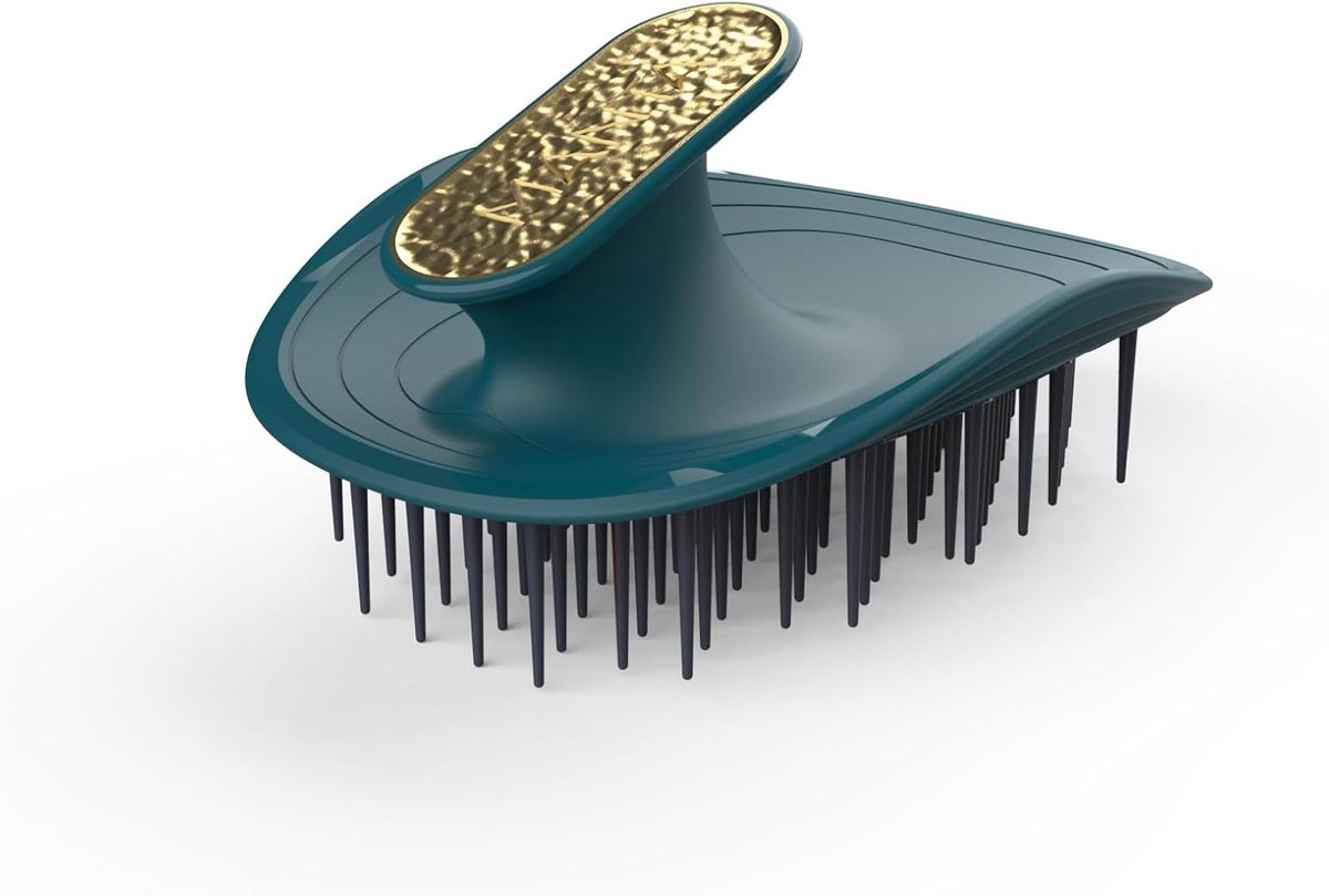Krullen Anti-Breuk Haarborstel - Blauw - Ontwarrende Borstel voor Krullend & Afro Haar - Voor Vrouwen