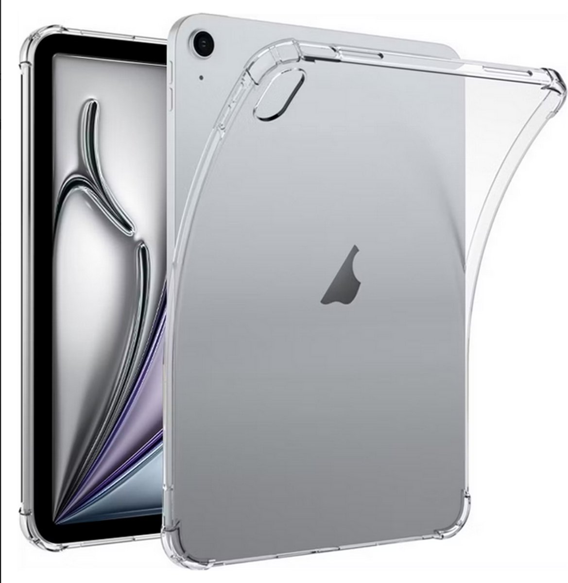 Transparante Backcover voor iPad 10.9" – Shockproof TPU – Verstevigde Hoeken – 2022/2023