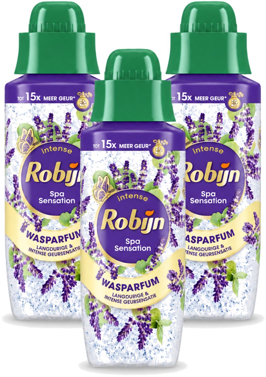 3 x Robijn – Wasparfum – Intense Spa Sensation – 342 ml - Voordeelverpakking - 3 stuks