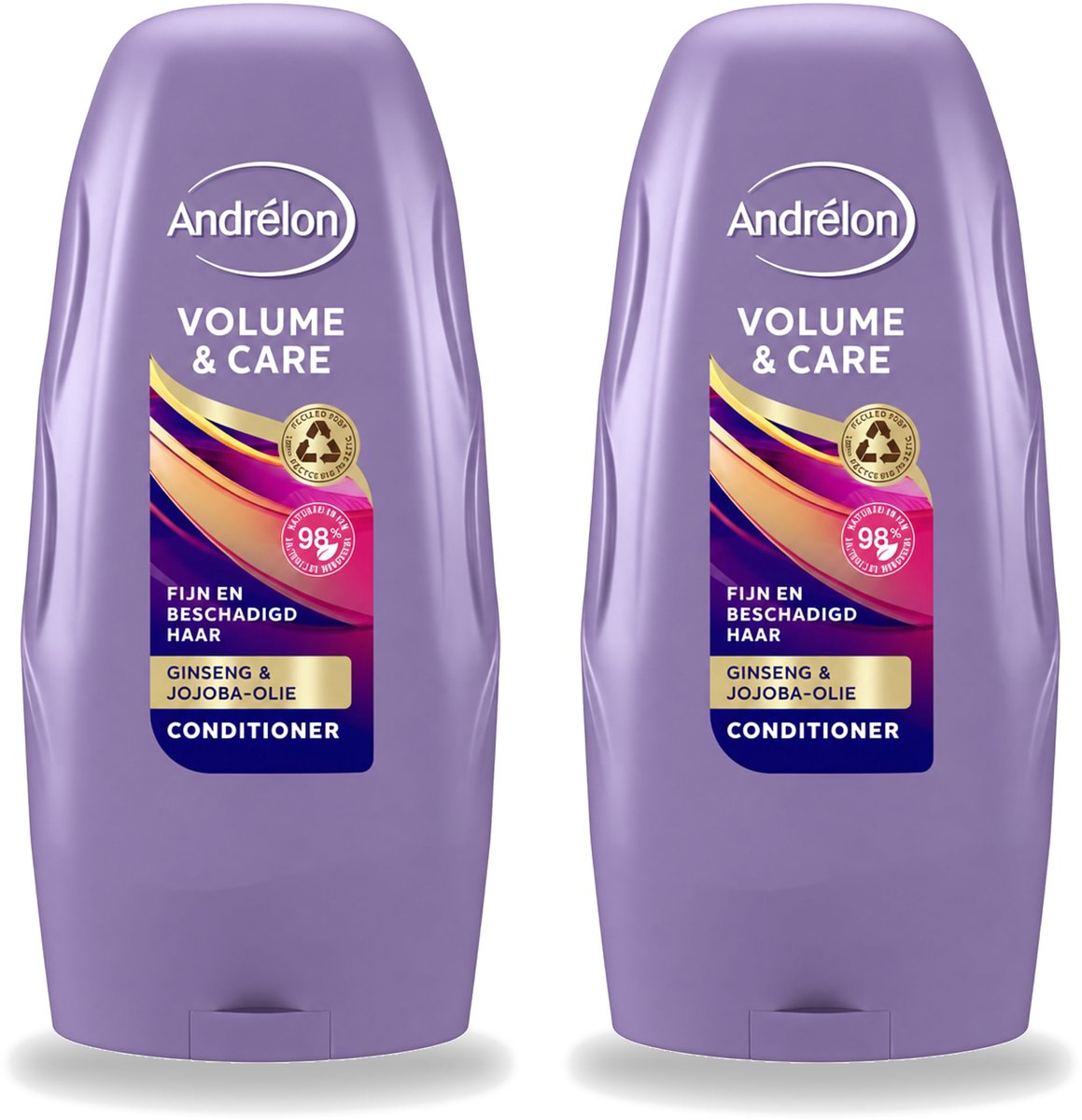 2 x Andrélon - Volume & Care - Conditioner - Voor Extra Volume - 250 ml - Bulkverpakking - 2 stuks