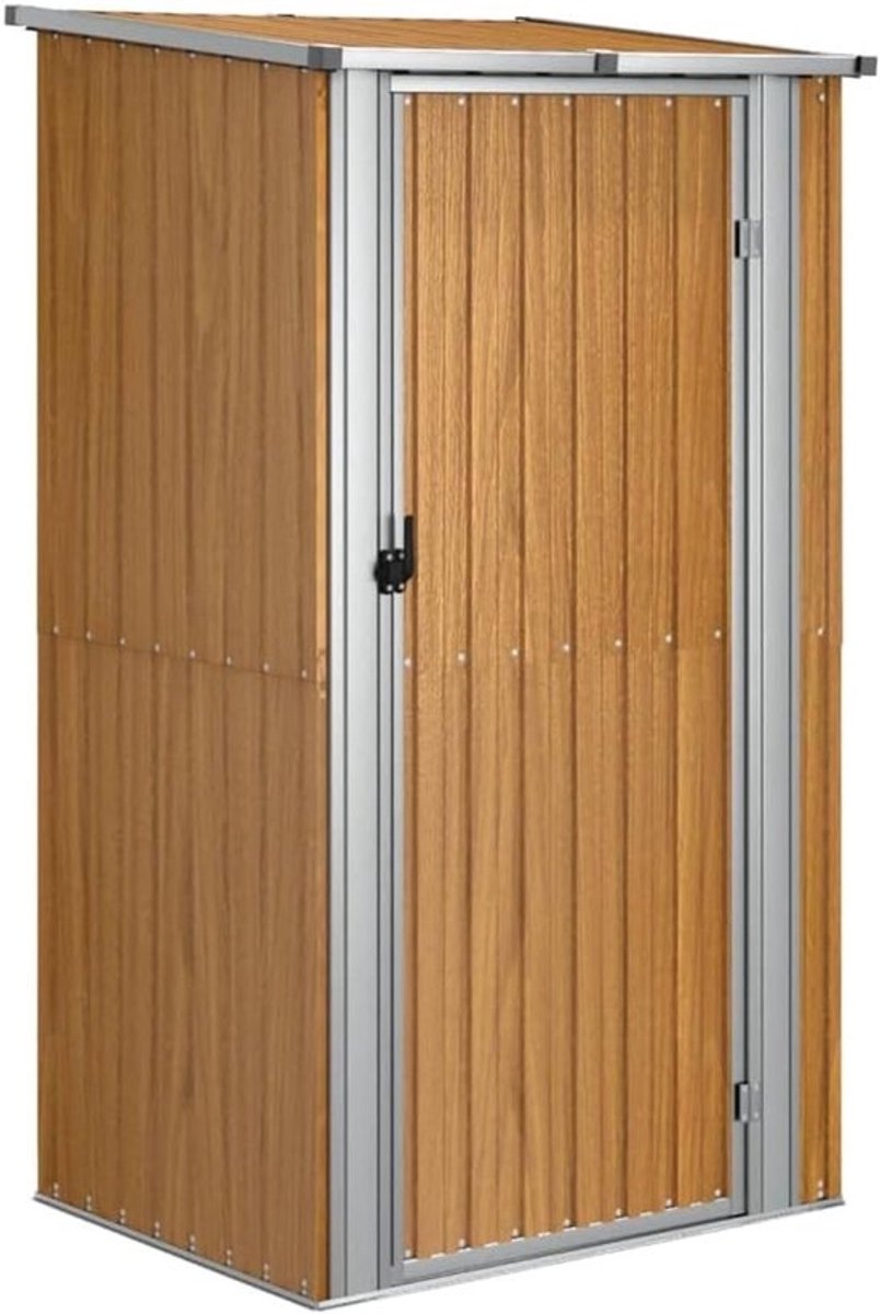 Tuinhuis van gegalvaniseerd staal - 118x97x200cm - Bruin