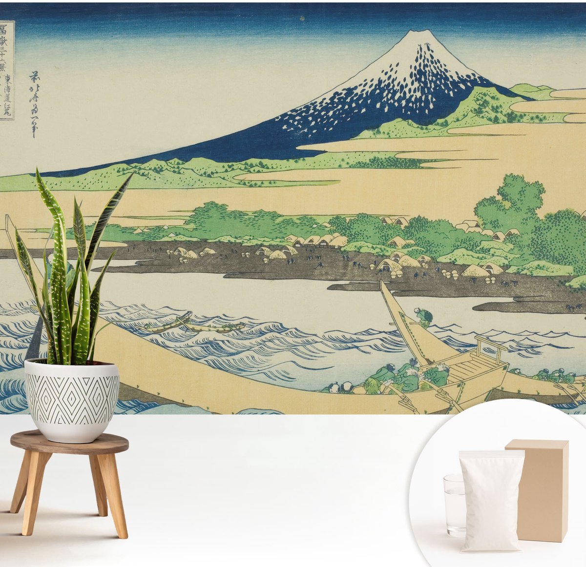 Wallfluent Fotobehang - Blauw Vliesbehang - 208x146 cm - Bergpanorama Muurschildering - Slaapkamer behang Landschappen - Fotobehang Vlies - Slaapkamer behang