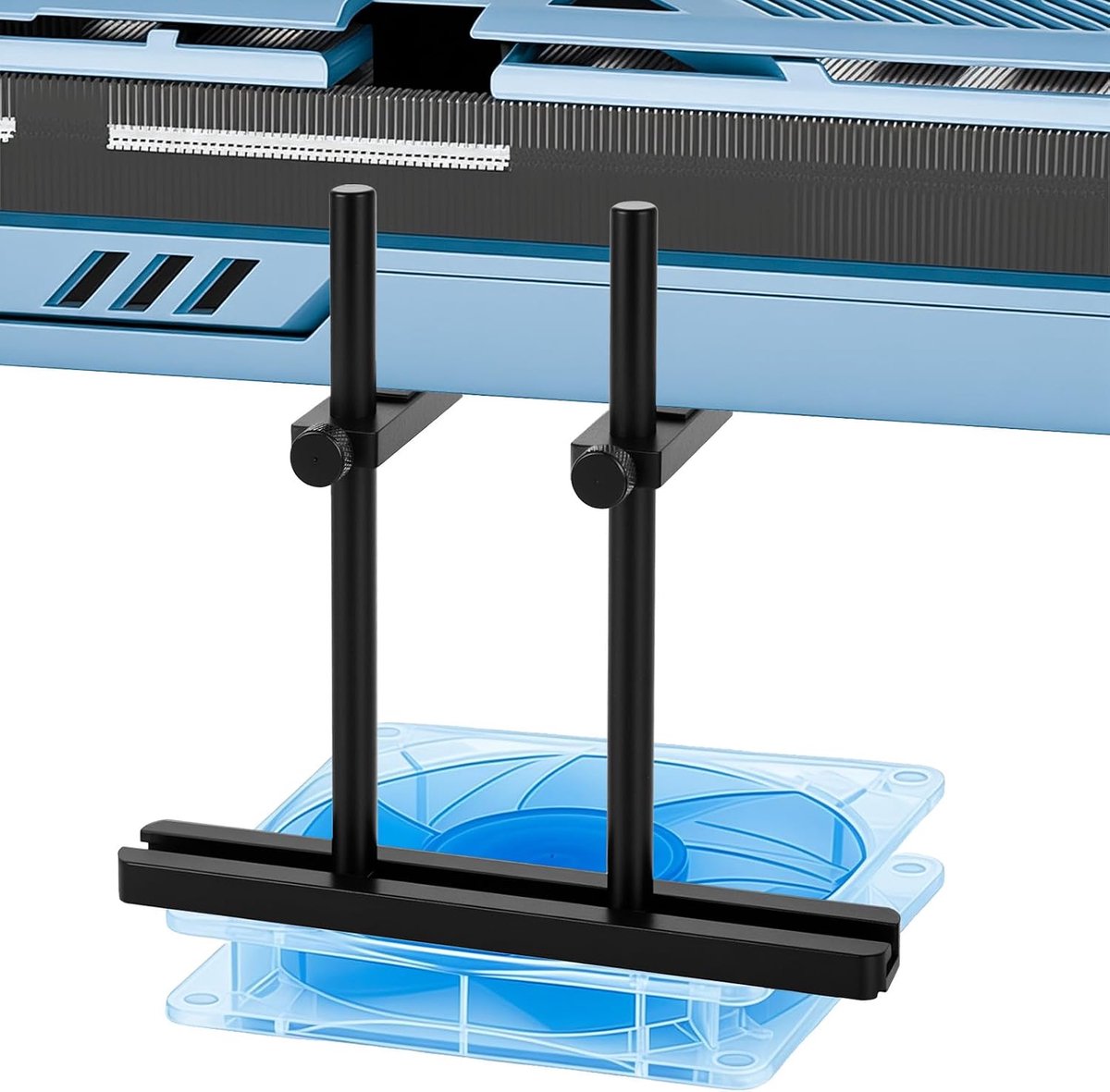 Grafische kaarten, 35 - 128 mm, in hoogte verstelbare GPU-houder, dubbele stang grafische kaarthouder, aluminium videokaartbasis, videokaart, Sag-houder, ondersteunt grote GPU