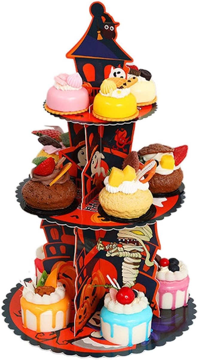 Cupcake standaard 3-laags Taart Voedings Display Doos