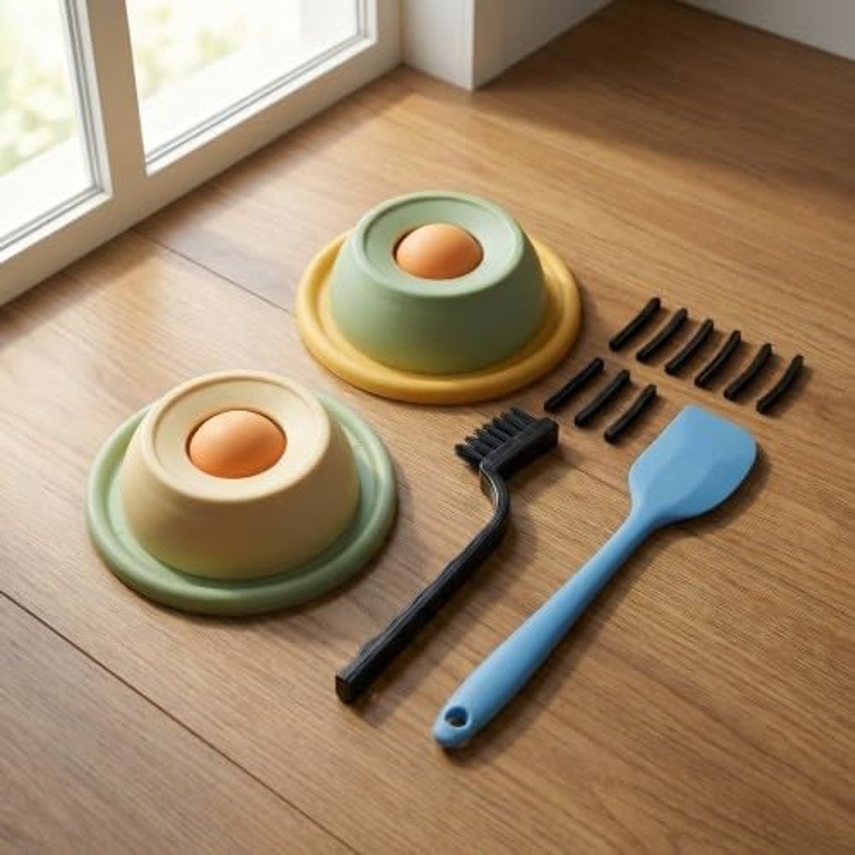 2 stuks likmatten voor honden met schraper en borstel, likkom met antislip mat, likbal voor honden voor nat voer, puppy's die zich vervelen, katten