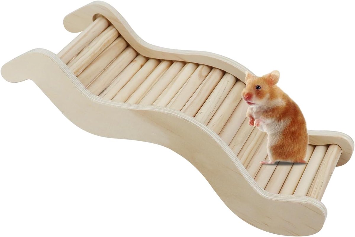 Speelgoed, grappige ladder, bruggen, kooi, decoratie, hamsterkooi, accessoires, hamsterbrug, zand, ratten, ratten en andere kleine dieren (M)