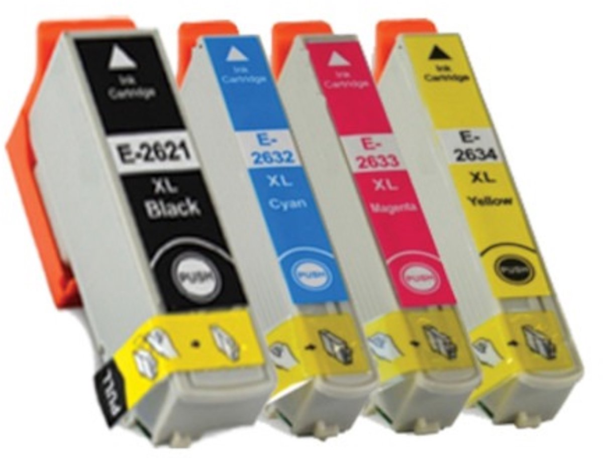 Huismerk Epson 26XL inkt cartridges 4-Kleuren Multipack (61 ml)