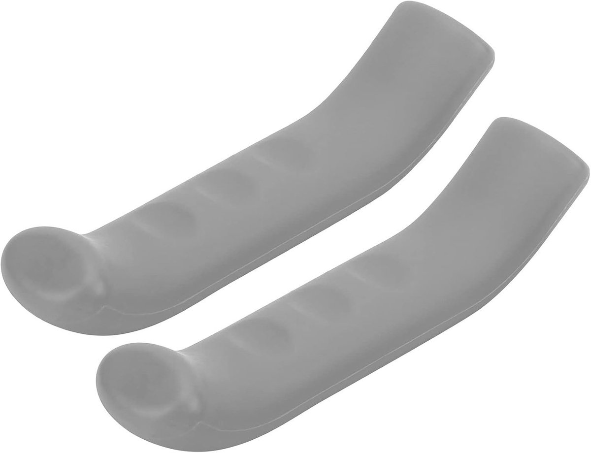 Remhendel beschermende deksel silicagel remhendel hendel coverbeveiligingsafdekking voor wegfietsen mountainbikes waterdichte niet -slip ergonomisch ontwerp 2 pack (Gray)