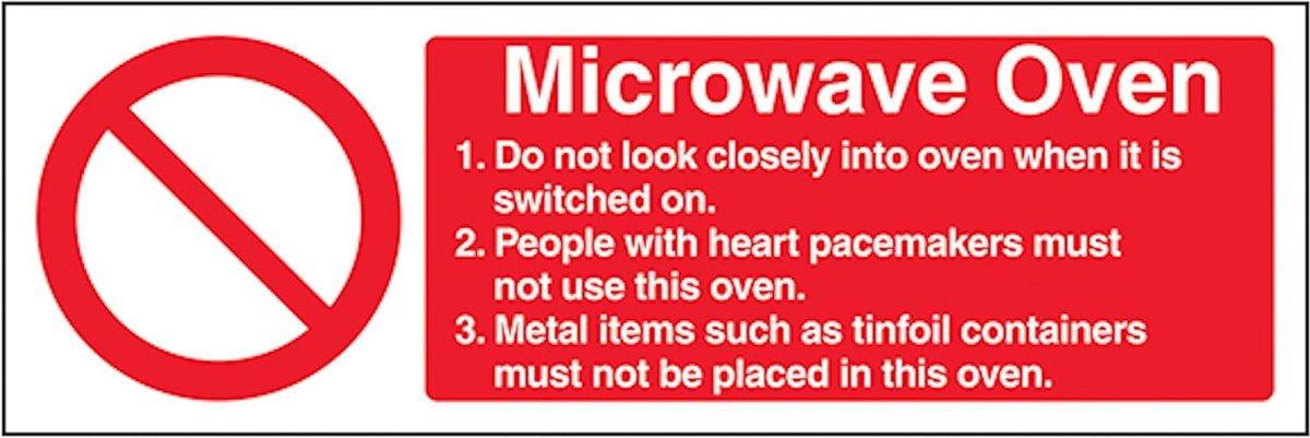 Safety Magnetron - Landschap 300 x 100 mm - Zelfklevend Vinyl - Aluminium Effect Veiligheidsbord