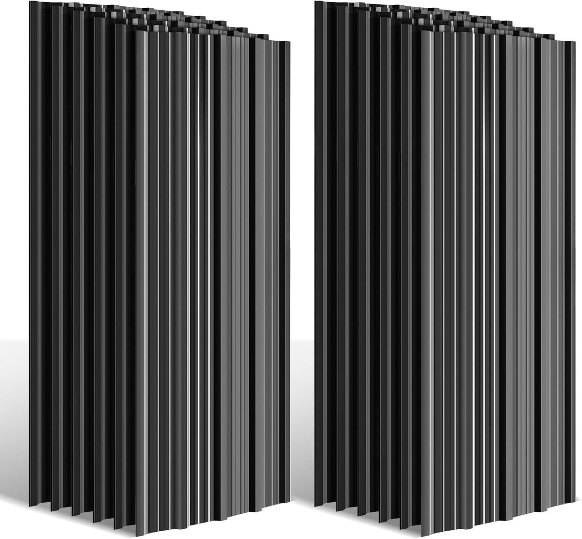 Trapeziumplaat, dakplaten, 129 x 46 cm, ca. 28 m², 0,25 mm, verzinkt metaal, voor carport, tuinhuis, schuur, incl. snijbestendige handschoenen, antraciet