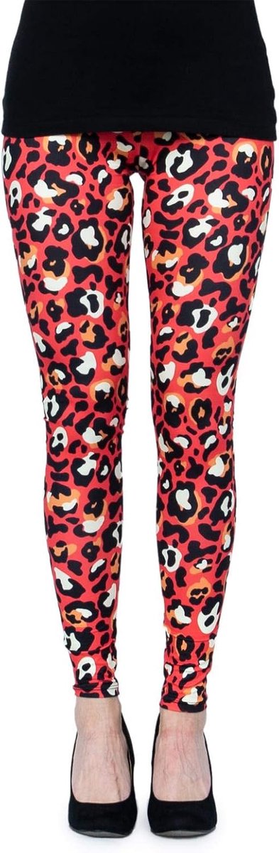 Cosey - bedrukte kleurrijke legging (one size fits all) - ontwerp Halloween