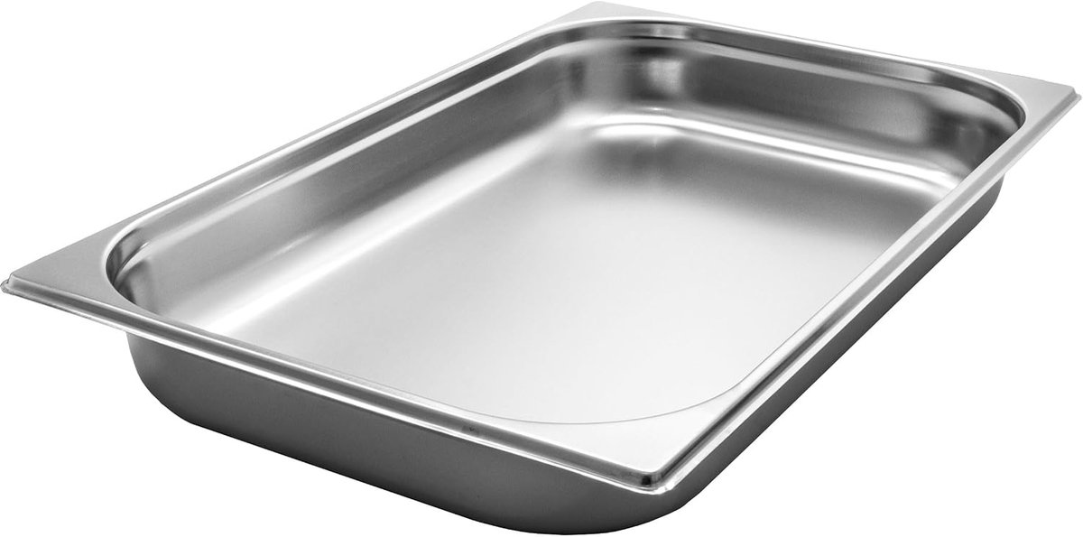 1/1 gastronormcontainer GN houder gastronorm roestvrij staal 8,5 liter diepte 65 mm