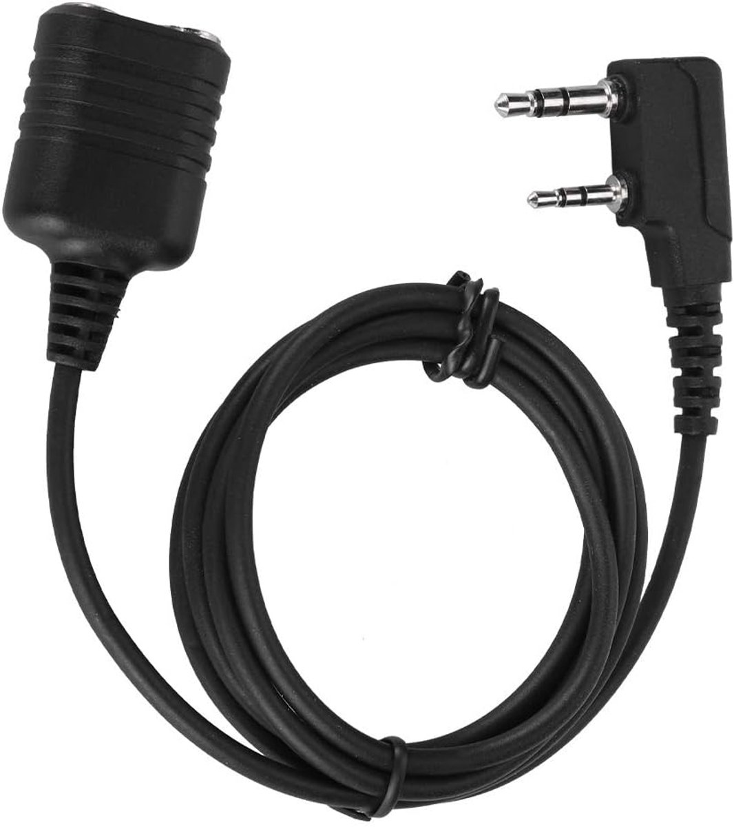 2-Pin K-type Speaker Microfoon Hoofdtelefoon Headset Extension Core Hand Mic Kabel voor voor Walkie Talkie