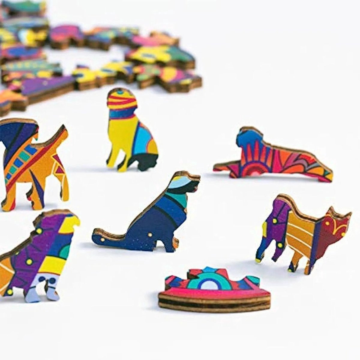 Casalora® Houten Puzzel voor Volwassenen – 3D Dierenpuzzel met Unieke Onregelmatige Vormen – Houten Legpuzzel – Creatief Denkspel en Ontspanning — cadeau in Spellen & Speelgoed - foto 3