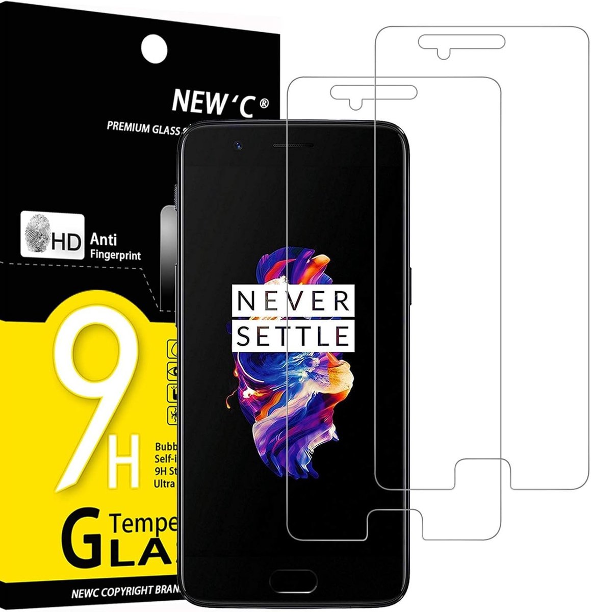 Screenprotector One Plus 5 - 2 Stuks - Tempered Glas - 9H Hardheid - Maximale bescherming - ShopVlot